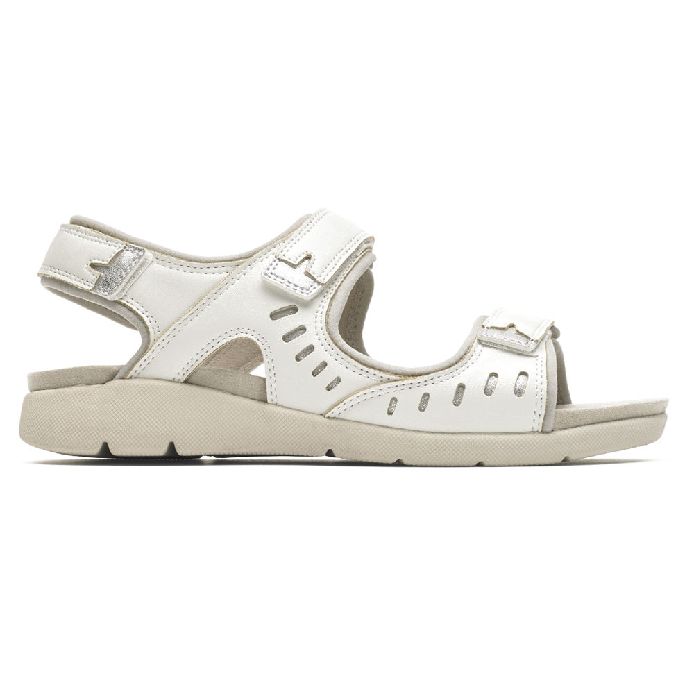 Rockport white sandals online